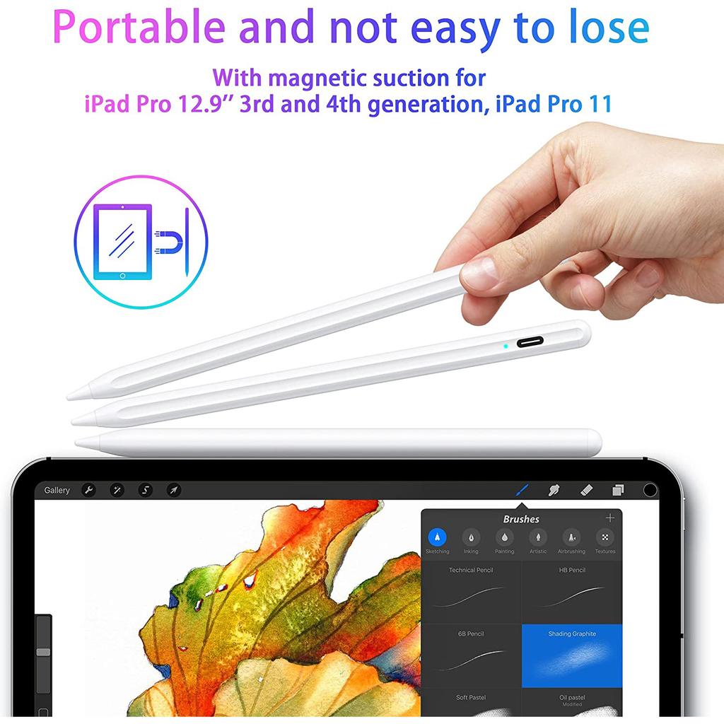 Tablet Covers & Cases Universal Type-C Charging Magnetic Stylus Pen for iPad iPhone Android Tablet for iPad iPhone Android