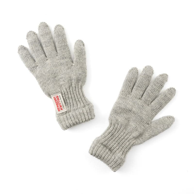 NEWBERRY KNITTING Wool Gloves - Gray
