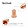 For PT80 20 Piece Replacement Kit Plasma Torch Electrodes and Nozzles for For PT80 Air Cutting Torches Nozzle Orifice 1.0 Mm