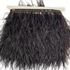 Struisvogelveer Franje - Diverse Kleuren, 10-15cm, 1 Meter voor Kledingaccessoires