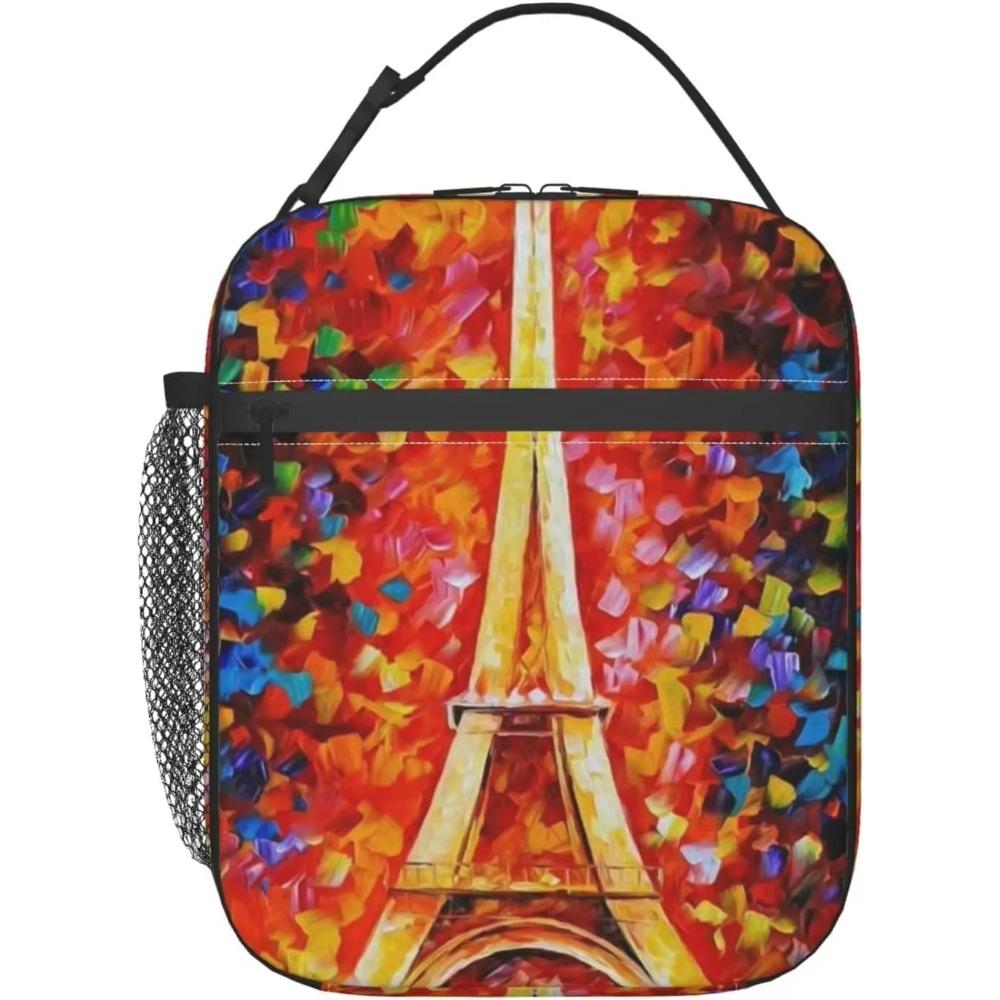 Lunch Bags  Eiffel Tower Lunch Box for Men Women Insulated Reusable Portable Lunch Tote Adults Lunch Bag for Office