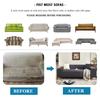 Jacquard Sofa Überwurf Stretch Sessel Couchbezug Großes Sofa L-Form Ecksofa Möbel Schutz für Kinder Haustiere Waschbar 1 Stück