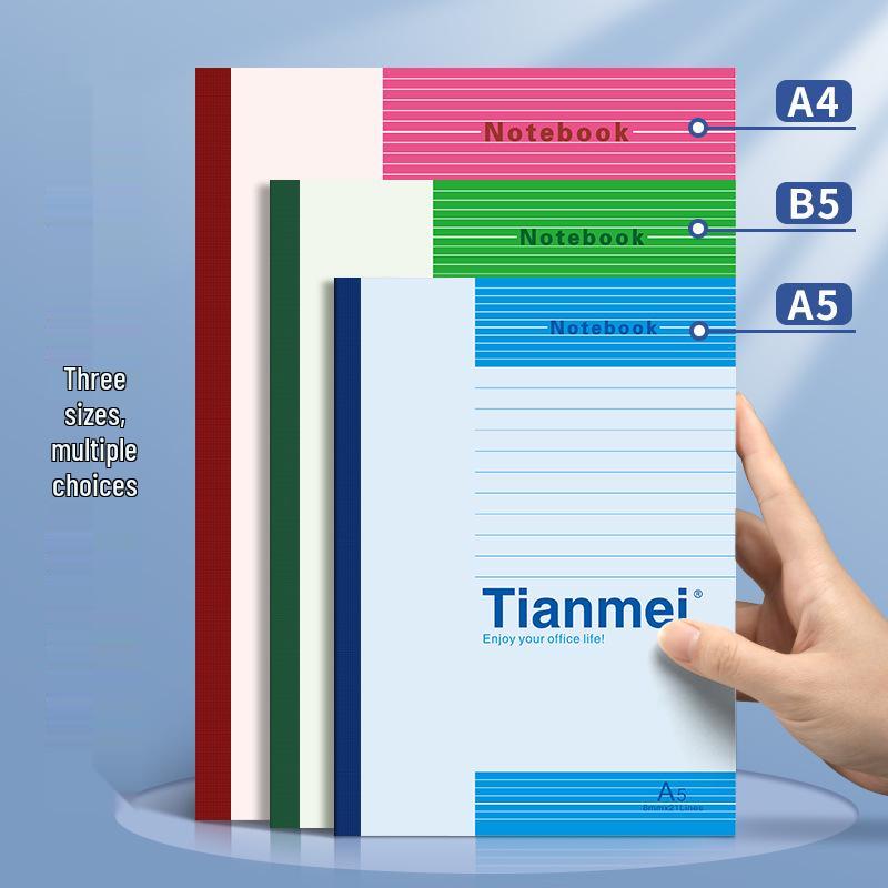 A4 Soft Cover Notebook, B5 Homework Book, A5 Office Notebook - Ideal for Students and Office Use