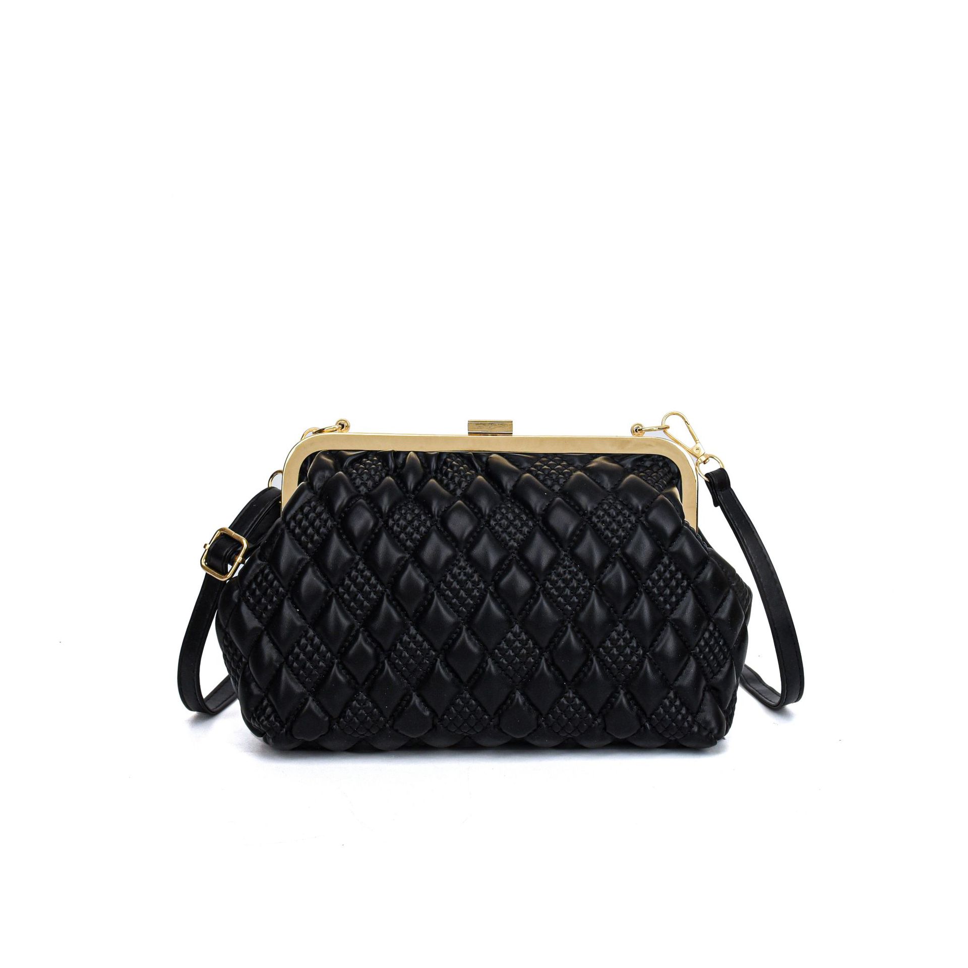 

Bag new pu clip plaid retro style women s shell bag fashionable and simple single shoulder messenger bag women