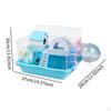 Small Animal Cage Guinea Pig with Exercise Wheel, Swing, Bathroom Hide House Hamster Gerbil