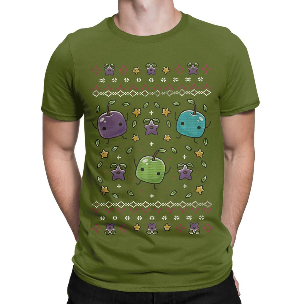 Junimo Forest Spirit Christmas Funny 100 Cotton TShirt junimo Tops Tees For Unisex