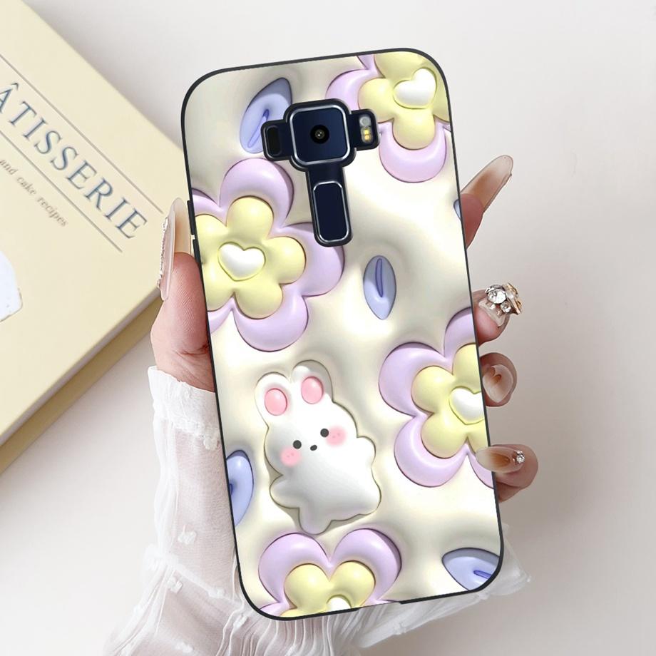 For ASUS Zenfone 3 ZE520KL Z017D 4 Max ZC520KL X008D 3 Max ZC520TL Case Soft Silicone Back Cover Love Heart Butterfly Flower Bag