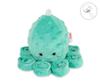 Octopus Cuddly Toy for Children with a Rattle - Mint