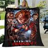 Horror movie Cult of Chucky printing blanket warm blanket soft and comfortable blanket Home travel blanket birthday gift