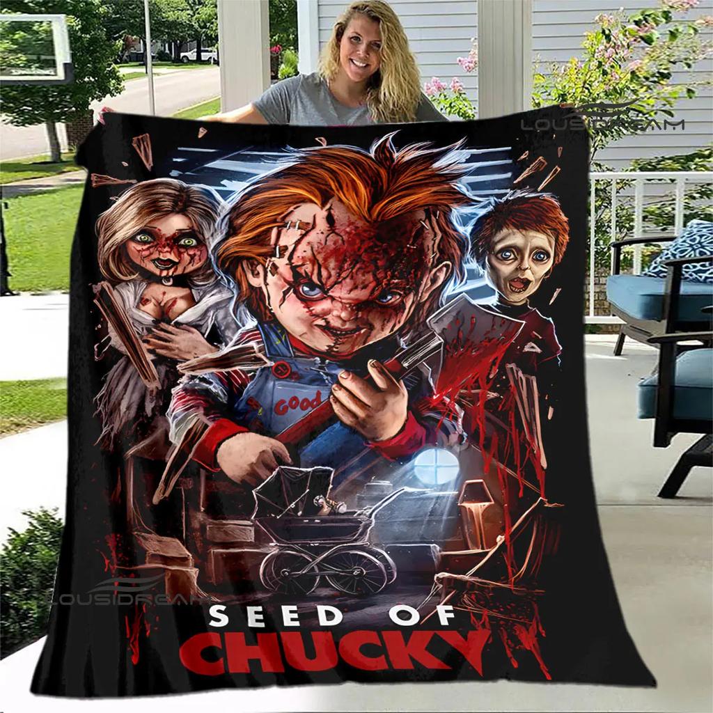 Horror movie Cult of Chucky printing blanket warm blanket soft and comfortable blanket Home travel blanket birthday gift