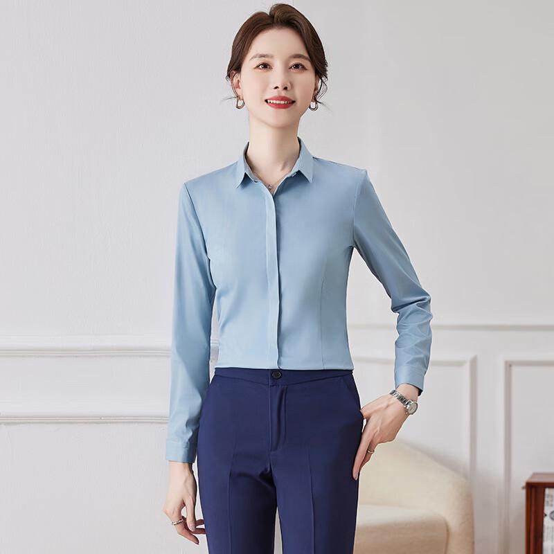 Terman 2024 Spring Women's Long Sleeve Professional Shirt