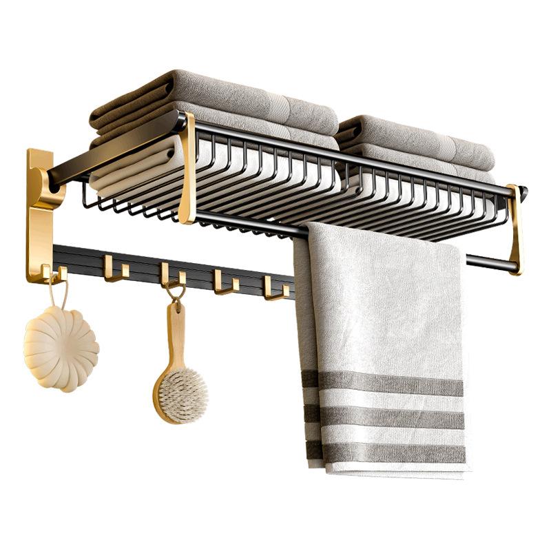 

Вешалка для полотенец для ванной комнаты 40-70 см. Складной держатель. Матовая черная полка. Держатель для полотенец. Полки для ванной комнаты. Вешалка для полотенец. Полка для ванной комнаты, черная. 70cm