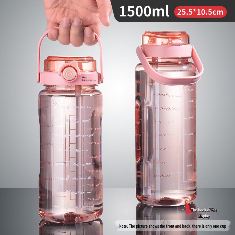 Super Large Capacity Heat-Resistant Portable Sports Water Bottle 1500ml