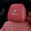 Leather Car Pillowcase Car Supplies Headrest Cover For Alfa Romeo 4C 159 Spider Giulia Giulietta 156 Anti Fouling Decoration Mat