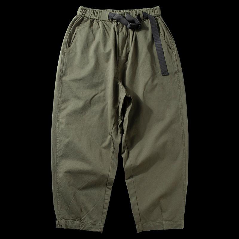 Youth Cotton Japanese-Style Retro Handsome Casual Wide-Leg Pants
