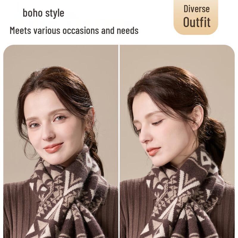 JIUMU 100% Cashmere Scarf for Men and Women