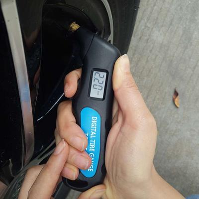 Digitaler Autoreifen-Luftdruckprüfer, LCD-Anzeige, Manometer, Barometer, Tester für Auto, LKW, Motorrad, Fahrrad, Auto-Styling