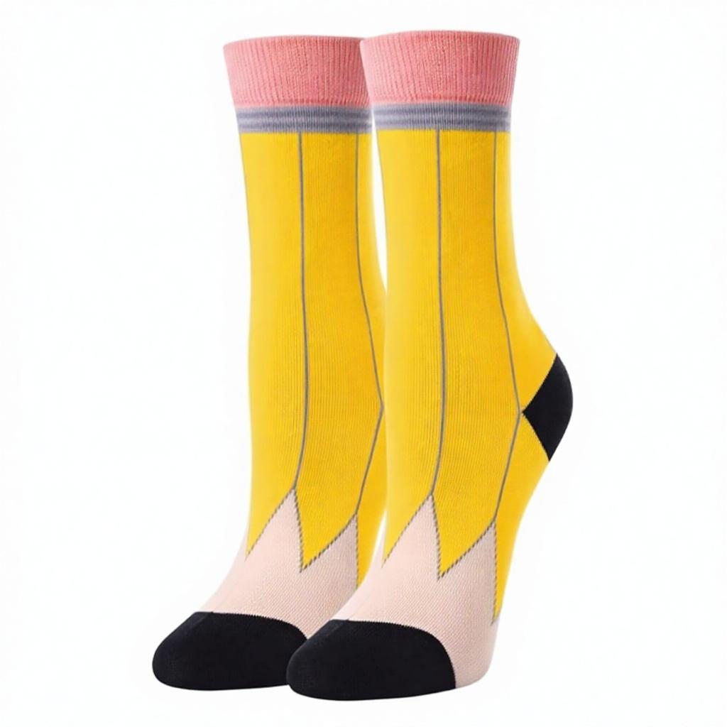 Zmart Crazy Silly Ankle Socks for Girls-Spring Funny Cartoon Breathable Cotton Blend School Socks Back to School Gifts One Size
