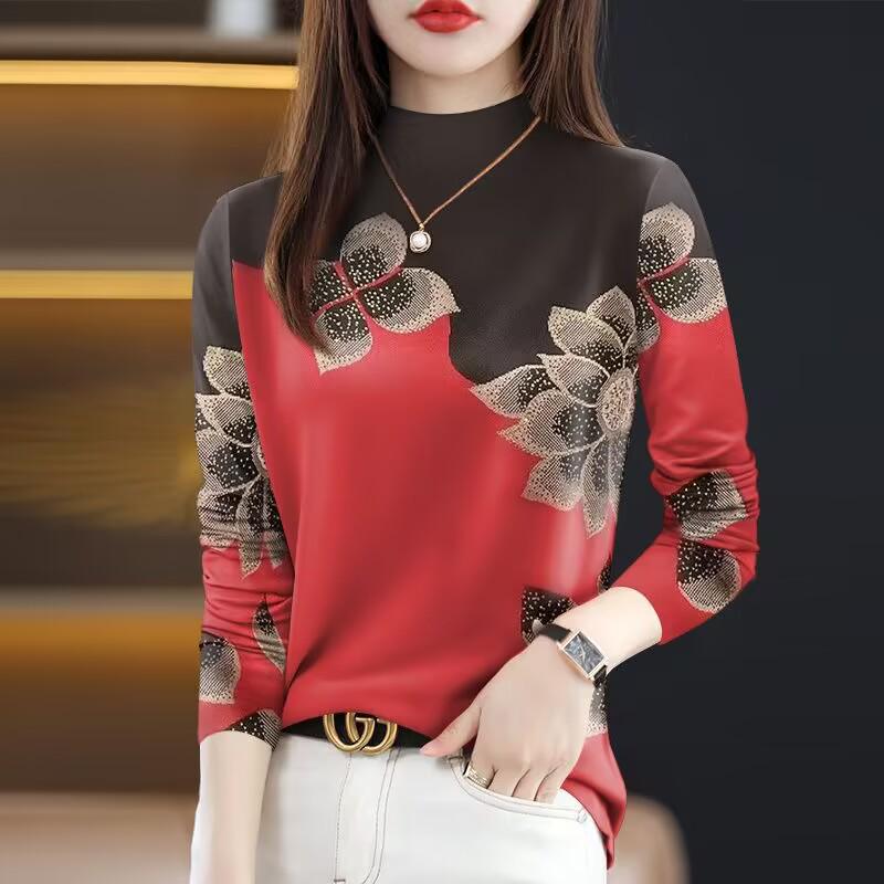 

Women s Plus Size Velvet-Lined Long Sleeve Base Layer Top 2XL (125-140 jin)