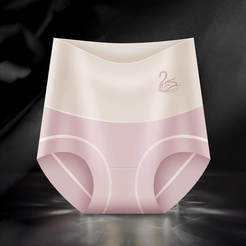 

Женские трусики с высокой талией, качественное нижнее белье для коррекции живота, женские мягкие шелковые трусы для коррекции плоского живота, подтяжки бедер, новые XL розовый