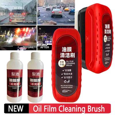Auto-Ölfilm-Reinigungsbürste, 100–340 ml, Auto-Windschutzscheibenreiniger, Flüssigkeit zum Entfernen von Glasfilm, Ölfilm-Abwischen, Autozubehör