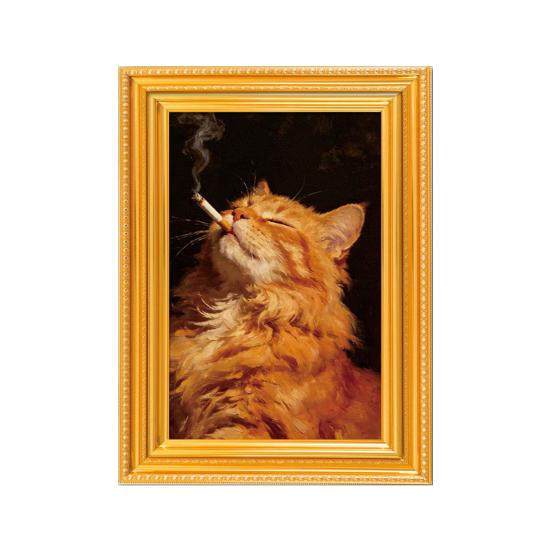 Wooden Refrigerator Magnet Frame Retro Cute Black Cat Fridge Magnet with Photo 2