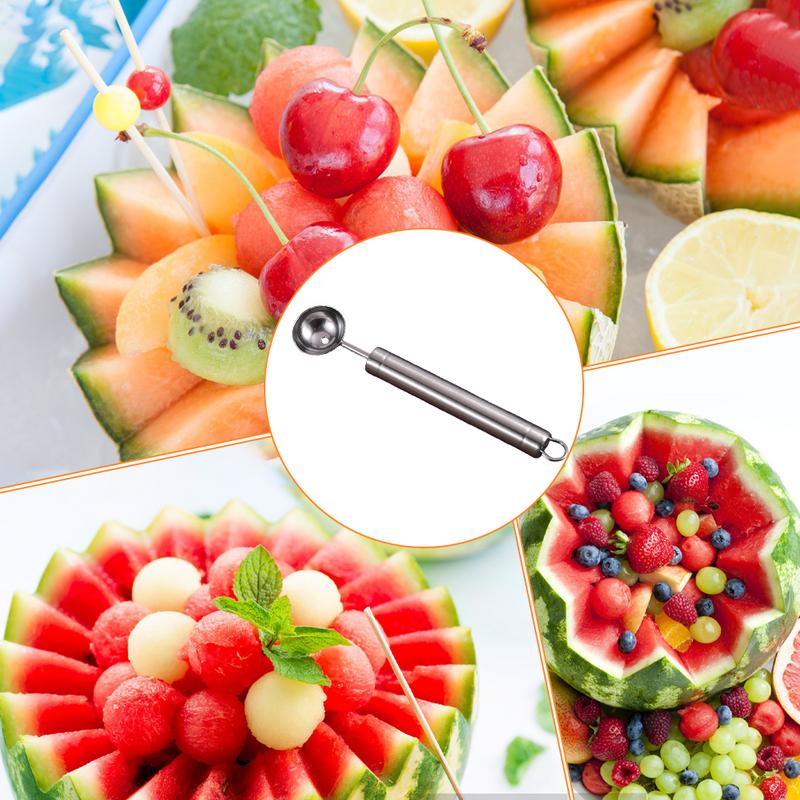 Fruit Carving Knives Fruit Ball Digger Stainless Steel Kitchen Fruit Salad Gadgets Fruit Carving Tools Fruit Scoops
