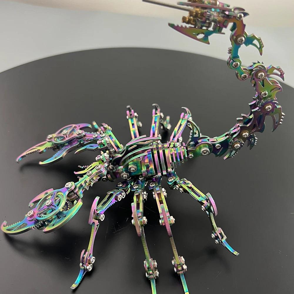 3D Assembly Kit Gifts for Children Anti-Stress Metal Mechanical Insect Animal Puzzles Toys for Adults