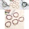 Korean Version Of The Three-strength Rubber Band High-elastic Pearl Head Rope For Women And Girls