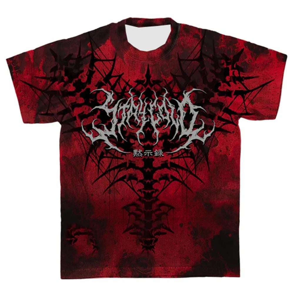 

Gothic Style Men s Fashion Cool Trendy Womens T-shirt Summer Autumn 3D Printed Casual Round Neck Short Sleeve New Tee Top 2025 M