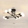 Nordic Iron Chandelier: Creative Small Ceiling Lamp for Living Room, Bedroom, or Restaurant