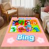 Friends Adventure Customized Name Floor Rug Office Rug Perfect for Game Room Bedrooms Living Rooms Study room Anti-slip Rug Anime Office Decor