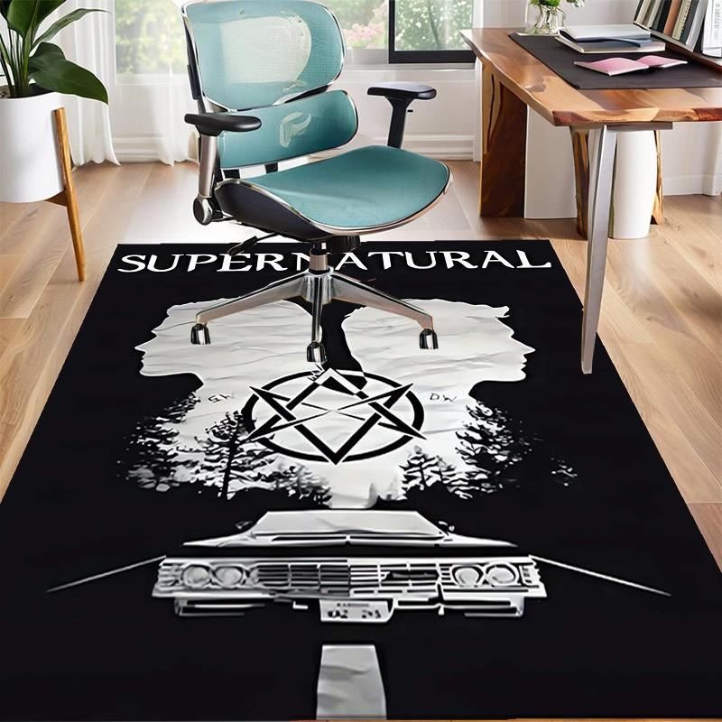 Supernatural Polyester Carpet, Soft Indoor Mat for Office Chair, Living Room, Computer Desk - Decorative Home Office Rug Design
