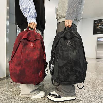 Schoolbag Women's Large Capacity Lightweight Outdoor Travel Bag New College Students and Girls Computer Backpack Men's Shoulder Bag