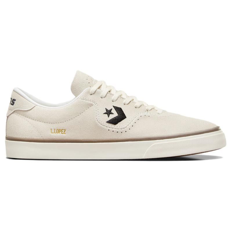 Converse Louie Lopez Pro Low Egret Unisex Sneakers Cream Black A07695C