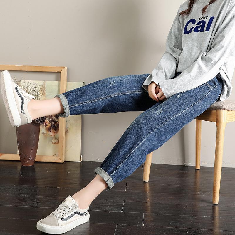 Xi Guizi 2022 Herbst Umstands-Haremjeans mit Bauchstütze