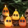 Whimsical Owl Candle Halloween Decor Glow-in-the-Dark Night Light