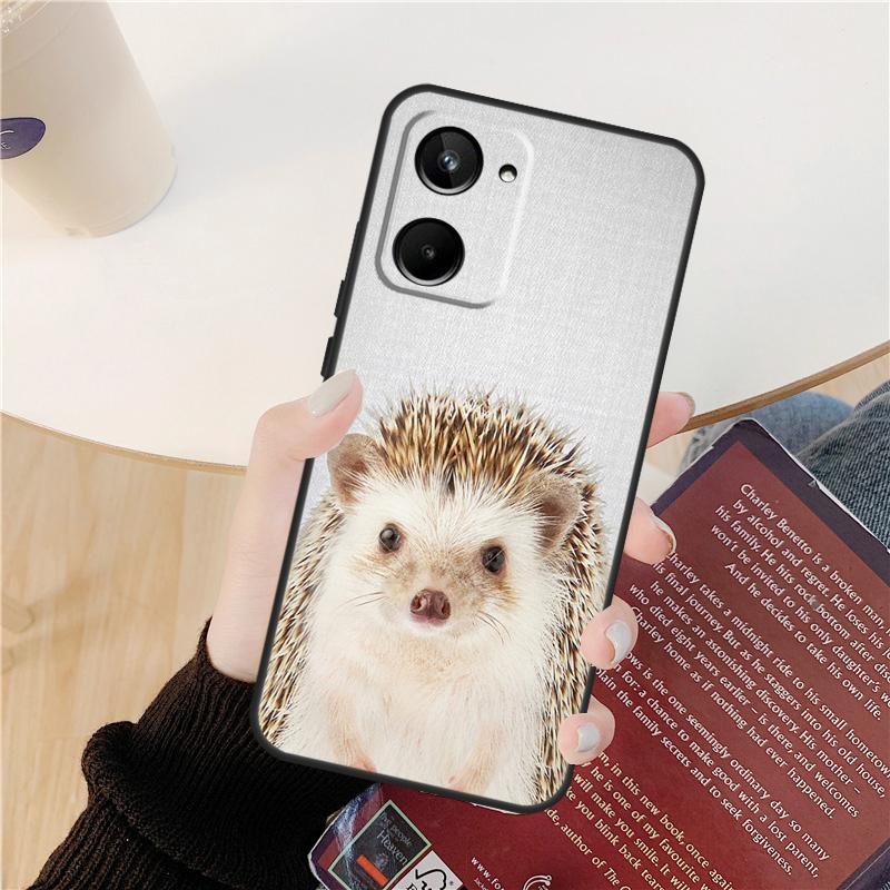 

Animal Hedgehog Case For Realme C61 C67 C53 C55 C75 C51 C21Y C25S GT 6 6T 5 GT7 Pro 10 11 12 13 14 Pro Plus Realme C67 4G