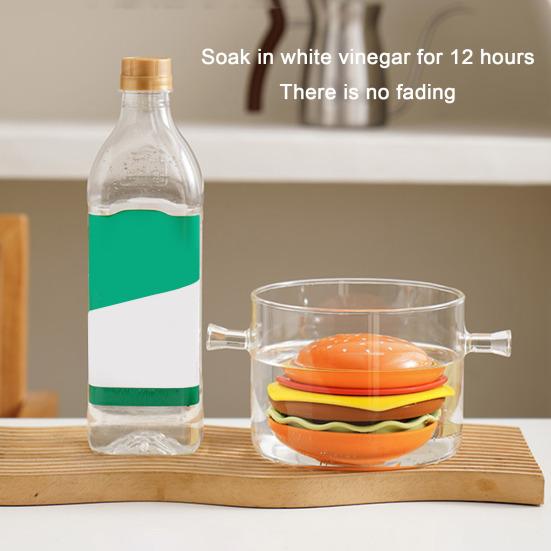 6 in 1 Burger Ceramic Mini Plate Set Creative Hamburger Styling Meal
