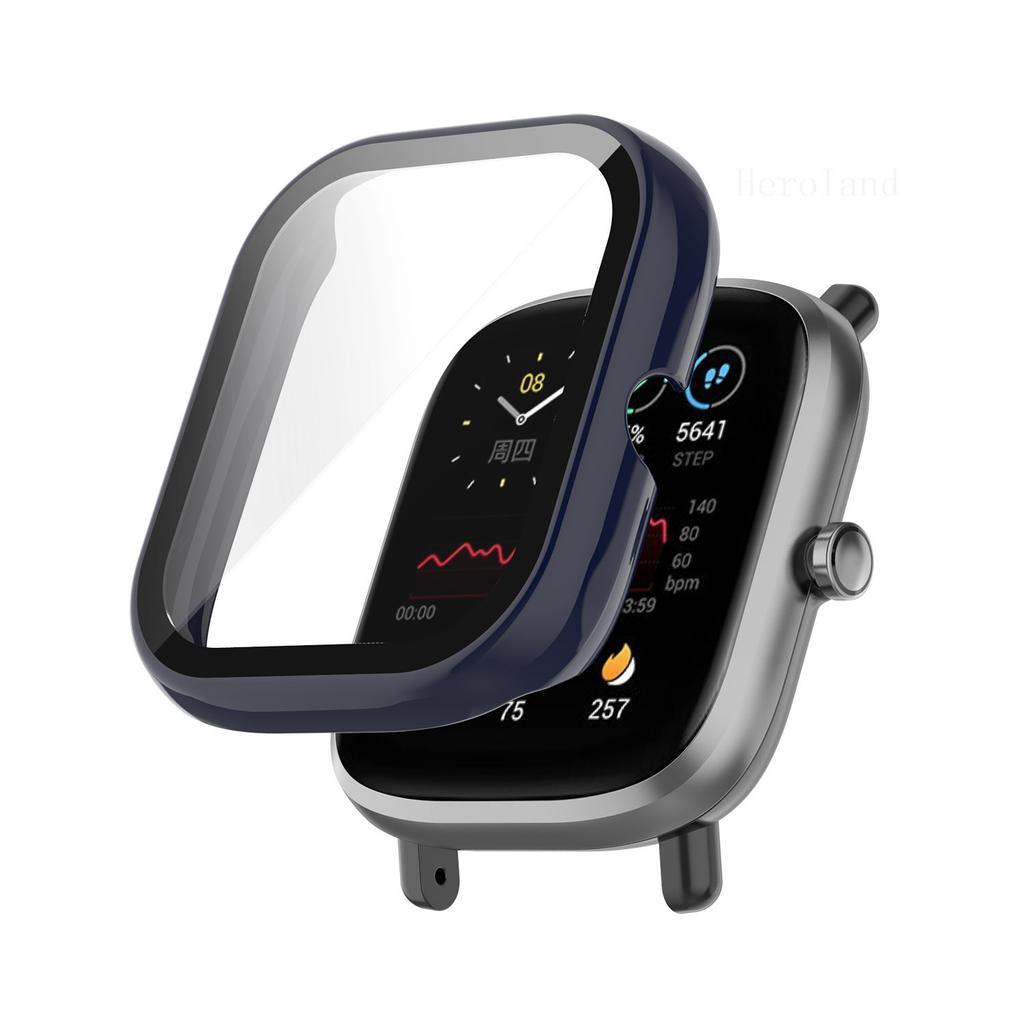 Full Protective Case For Xiaomi Huami Amazfit GTS 2 Mini Screen Protector Cover Shell +tempered Glass Film GTS2 MinI Accessories