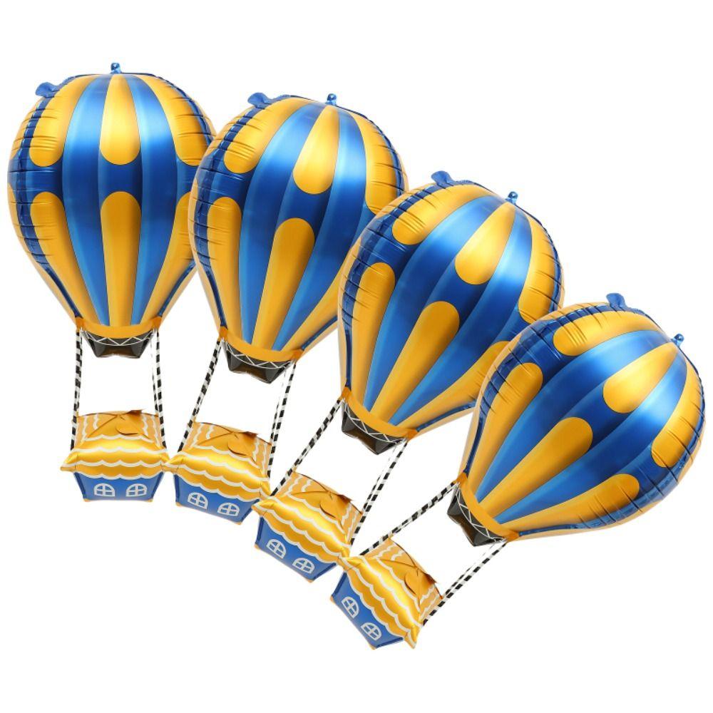 Inflatable 4D Hot Air Balloon Cute Party Decor Balloon Interesting Foil Balloon  Party Decorations