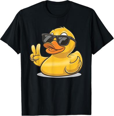 Cool Bath Duck Sunglasses Graphic Tee for Fun Lovers