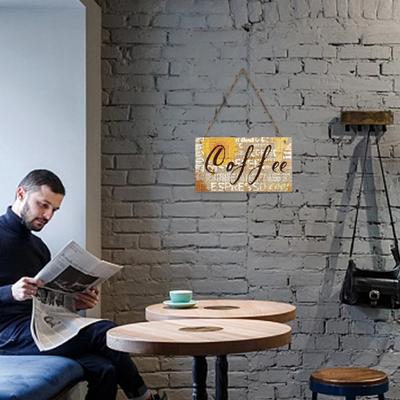 Dekorativní 10 stylů Praktický znamenitý vzor Kavárna Přední dveře Plaketová cedule Přední dveře