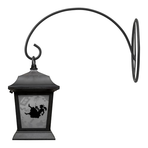 Takasho Solar Light Outdoor Alice Silhouette Lantern Black Garden Light Outdoor Indirect Lighting Waterproof Alice in Wonderland Resin/Glass/Steel TA-