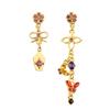 Genshin Impact Earring Ear Studs Barbatos Venti Wind Element Irregular Metal Pendant Earrings For Women Cosplay Party Jewelry