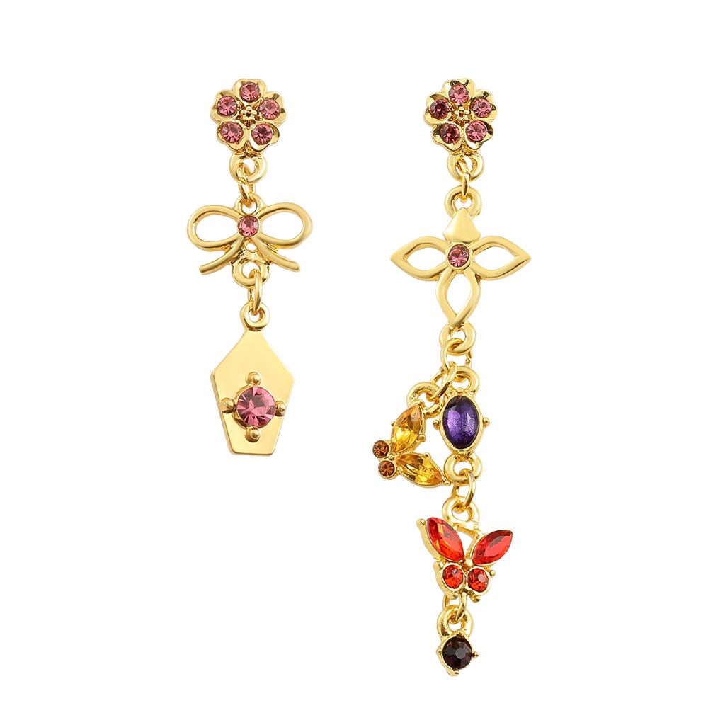 Genshin Impact Earring Ear Studs Barbatos Venti Wind Element Irregular Metal Pendant Earrings For Women Cosplay Party Jewelry