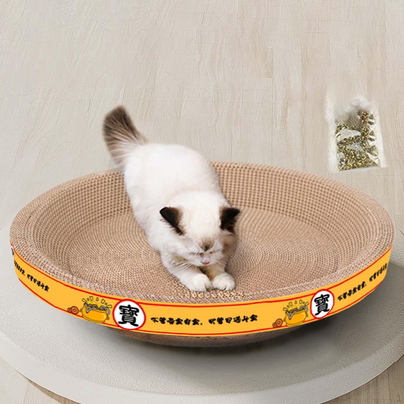 Cat Scratcher Cardboard Corrugated Scratch Pad Lounge Beds for Indoor Cats Durable