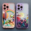 INS Creativity Art Scenery Illustration Phone Case for IPhone 16 15 14 13 12 11 Pro Max Mini X XR XS 7 8 Plus Shockproof Covers