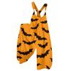 Damen Sommer Overalls Halloween Print Vintage Jumpsuit Nicht verstellbare Träger Lockerer Schnitt Lässiger Einteiler Romper