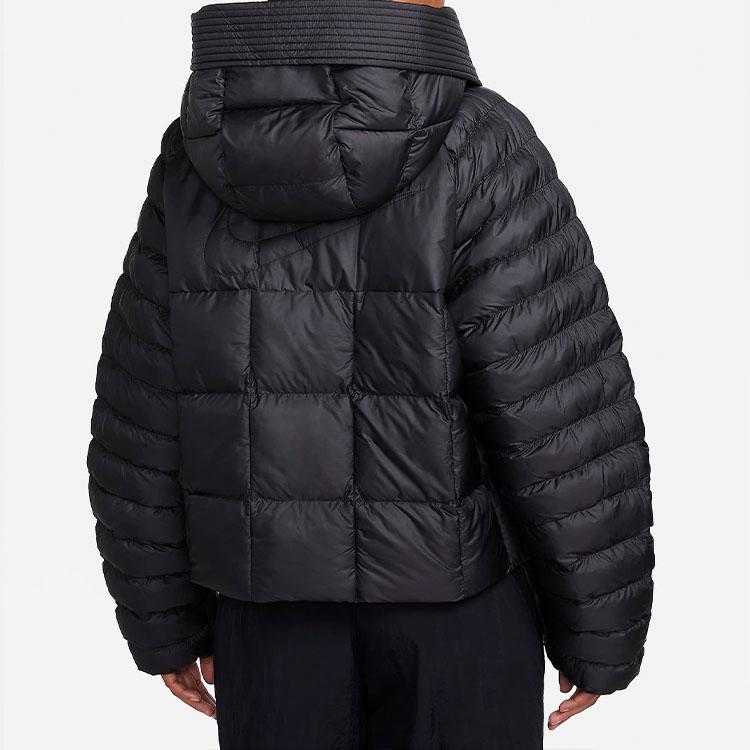 Nike Dámská bunda Therma-Fit Oversized s kapucí Černá bunda FB8729-010